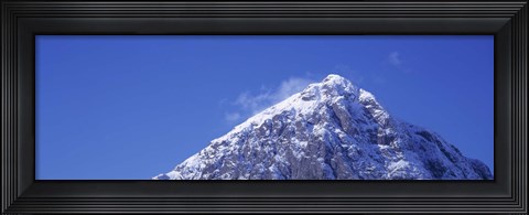 Framed Low angle view of a mountain, Buachaille Etive Mor, Rannoch Moor, Highlands Region, Scotland Print