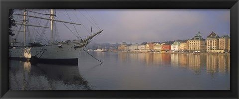 Framed Af Chapman schooner at a harbor, Skeppsholmen, Stockholm, Sweden Print