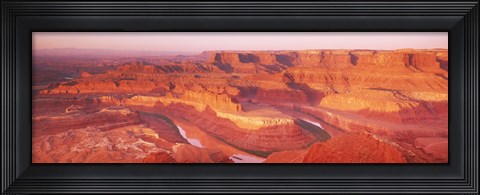Framed Dead Horse Point at sunrise in Dead Horse Point State Park, Utah, USA Print