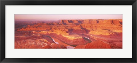 Framed Dead Horse Point at sunrise in Dead Horse Point State Park, Utah, USA Print