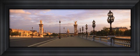 Framed Pont Alexandre III with the Hotel Des Invalides in the background, Paris, Ile-de-France, France Print