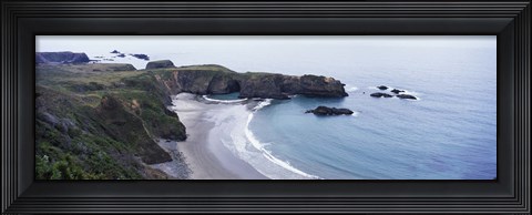 Framed Cove on North Coast, California, USA Print