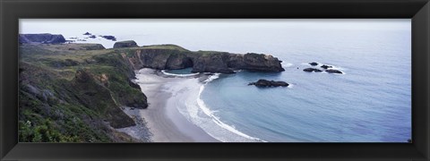 Framed Cove on North Coast, California, USA Print