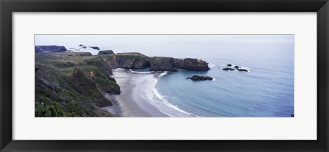 Framed Cove on North Coast, California, USA Print