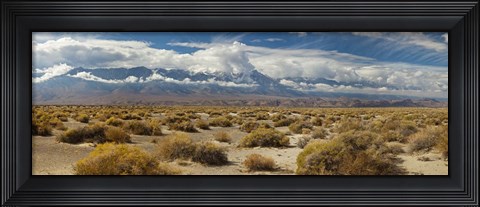 Framed Death Valley landscape, Panamint Range, Death Valley National Park, Inyo County, California, USA Print