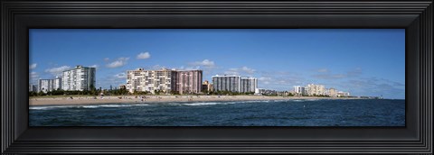 Framed Beach, Pompano Beach, Florida, USA Print