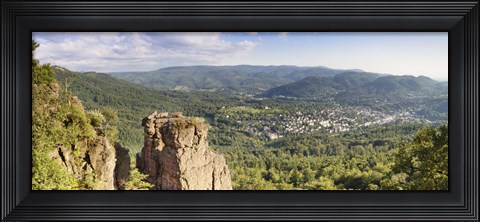 Framed Battert-rock formations, Baden-Baden, Baden-Wurttemberg, Germany Print