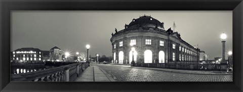 Framed Bode-Museum on the Museum Island at the Spree River, Berlin, Germany Print