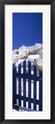 Framed Houses in a town, Oia, Santorini, Cyclades Islands, Greece Print