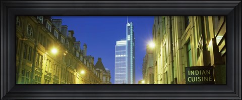 Framed Heron Tower from London Wall, City of London, London, England Print