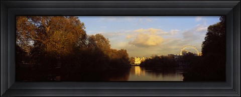 Framed Lake in a park, St. James&#39;s Park, Westminster, London, England Print