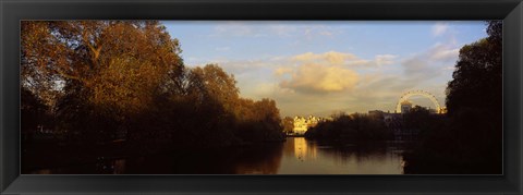 Framed Lake in a park, St. James&#39;s Park, Westminster, London, England Print