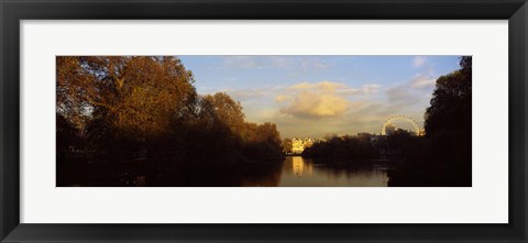 Framed Lake in a park, St. James&#39;s Park, Westminster, London, England Print