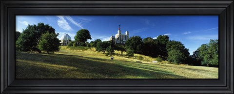 Framed Observatory on a Hill, Royal Observatory, Greenwich Park, Greenwich, London, England Print