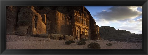 Framed Clouds beyond the Palace Tomb, Wadi Musa, Petra, Jordan Print