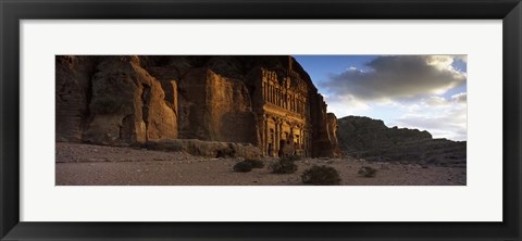 Framed Clouds beyond the Palace Tomb, Wadi Musa, Petra, Jordan Print