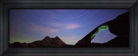Framed Rock formations, Wadi Rum, Jordan Print