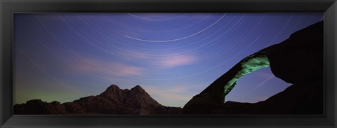 Framed Rock formations, Wadi Rum, Jordan Print