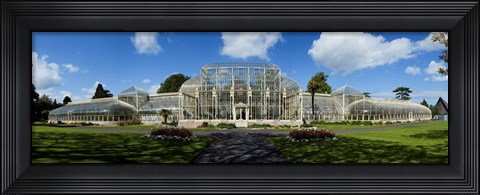 Framed Curvilinear Glass House, The National Botanic Gardens, Dublin City, Ireland Print