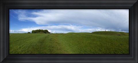 Framed Hill of Tara, Showing a Distant Lia Fail Stone, County Meath, Ireland Print
