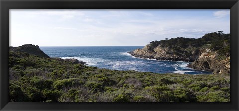 Framed Coastline, Point Lobos State Reserve, Carmel, California Print