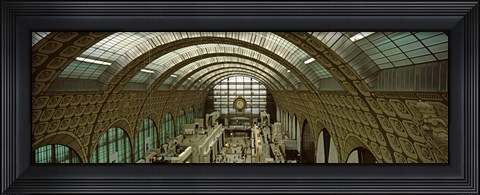 Framed Interiors of a museum, Musee d&#39;Orsay, Paris, Ile-de-France, France Print
