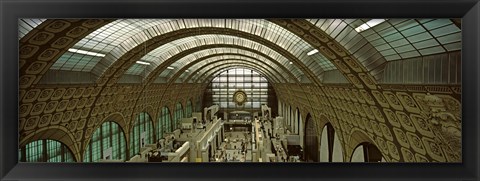 Framed Interiors of a museum, Musee d&#39;Orsay, Paris, Ile-de-France, France Print