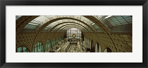 Framed Interiors of a museum, Musee d&#39;Orsay, Paris, Ile-de-France, France Print