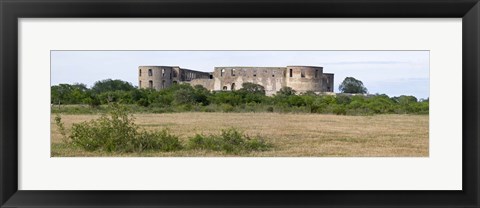 Framed Ruins of a castle, Borgholm Castle, Borgholm, Oland, Sweden Print