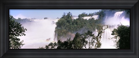 Framed Floodwaters at Iguacu Falls, Argentina-Brazil Border Print