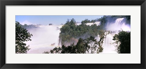 Framed Floodwaters at Iguacu Falls, Argentina-Brazil Border Print