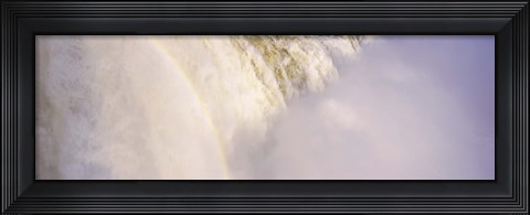 Framed Mist rising from Iguacu Falls, Brazil Print