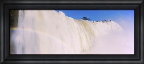 Framed Floodwaters at Iguacu Falls, Brazil Print