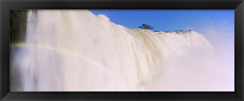 Framed Floodwaters at Iguacu Falls, Brazil Print