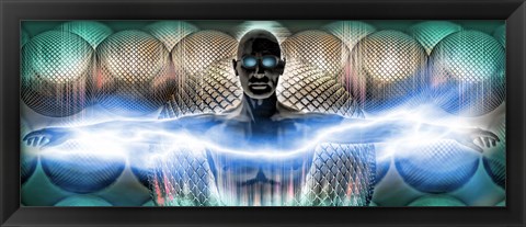Framed Digital man Print