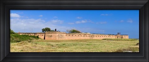 Framed Fort Gaines on Dauphin Island, Alabama, USA Print