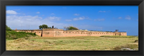 Framed Fort Gaines on Dauphin Island, Alabama, USA Print