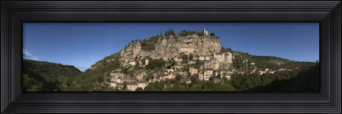 Framed Rocamadour, Canyon De l&#39;Alzou, Lot, Midi-Pyrenees, France Print