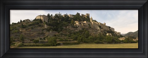 Framed Hilltop town of Montbrun-Les-Bains, Drome, Rhone-Alpes, France Print
