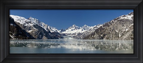 Framed Johns Hopkins Glacier in Glacier Bay National Park, Alaska, USA Print