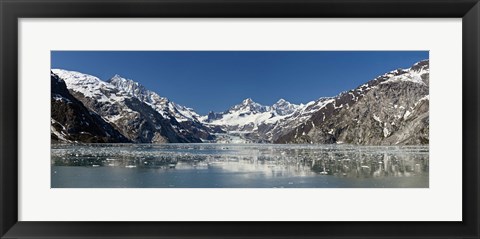 Framed Johns Hopkins Glacier in Glacier Bay National Park, Alaska, USA Print