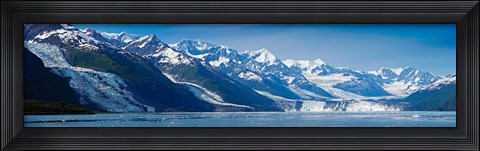 Framed Snowcapped mountains at College Fjord of Prince William Sound, Alaska, USA Print