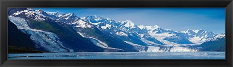 Framed Snowcapped mountains at College Fjord of Prince William Sound, Alaska, USA Print