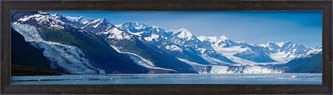 Framed Snowcapped mountains at College Fjord of Prince William Sound, Alaska, USA Print
