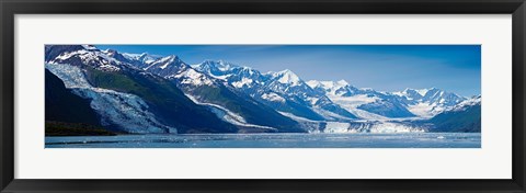 Framed Snowcapped mountains at College Fjord of Prince William Sound, Alaska, USA Print