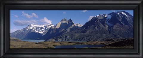 Framed Lake Nordenskjold in Torres Del Paine National Park, Chile Print