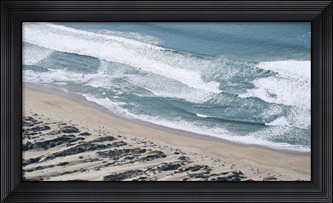 Framed Aerial view of Pismo Beach, San Luis Obispo County, California, USA Print