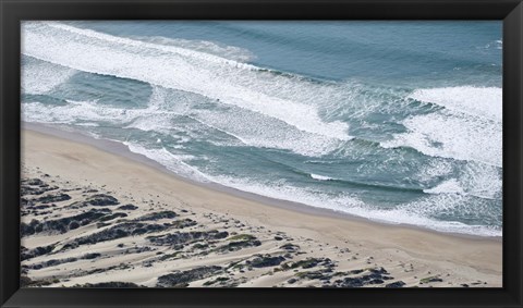 Framed Aerial view of Pismo Beach, San Luis Obispo County, California, USA Print