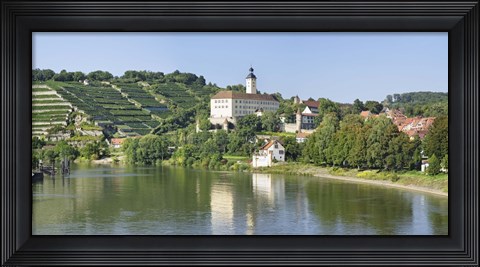 Framed Horneck Castle, Gundelsheim, Neckar River, Baden-Wurttemberg, Germany Print
