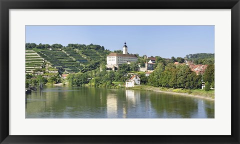 Framed Horneck Castle, Gundelsheim, Neckar River, Baden-Wurttemberg, Germany Print